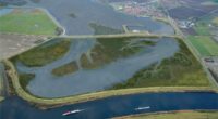 Vogelvlucht Rammegors gemiddeld hoog water